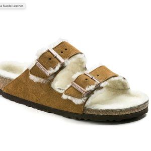 Arizona Shearling Birkenstocks (suede)